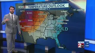 Temperature outlook with News 2 meteorologist Alex Libby