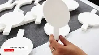 How to cut multiple layers of fiberglass wool?