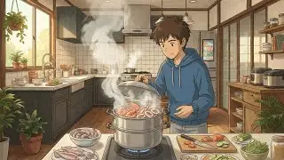 A Fresh Seafood Shopping Trip 🦞 | Ghibli-Inspired Market Visit & Cooking Vibes