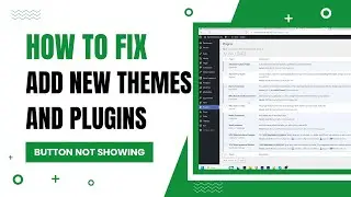 Add New Themes And Plugins Button Not Showing in WordPress #wordpresstutorial #wpbravo