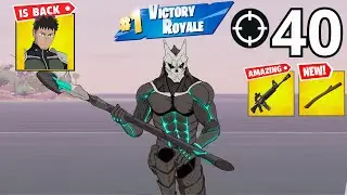 40 Elimination KAFKA HIBINO Gameplay Wins Zero Build (NEW FORTNITE CHAPTER 7 SEASON 1)