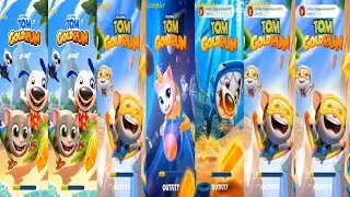 Talking Tom Gold Run SUPER GINGER VS FARMER GINGER Talking Tom Angela Ginger Hank BEN Boss Fight