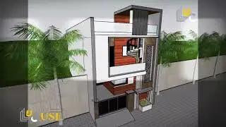 22 x 63 FEET HOUSE (154 GAJ) MODERN FRONT ELEVATION DESIGN VIDEO