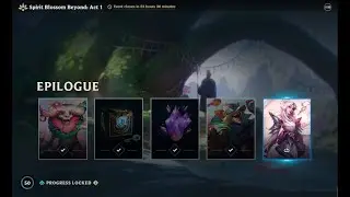 League Of Legends Claiming 50 rewards from the Battle pass 'Spirit Blossom Beyond: Act 1' 2025
