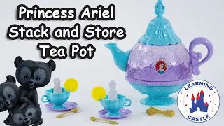 Disney Princess Ariel Stack and Store Tea Pot for Kids Toddlers and Children