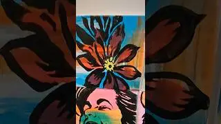 акриловая живопись #короткий #приятный #акриловаяживопись #asmrвидео #asmr