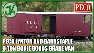 Тормозной фургон Peco Lynton & Barnstaple с 8-тонными тележками и открытой верандой — распаковка ...