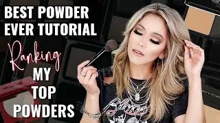 How to get Flawless Skin using ONLY Powder Foundation on over 40 Dry Skin | Top 10 Setting Powders