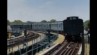 BMT Jamaica Line: Museum BU Gate Car & R1/9 Trains Bypassing @ Cypress Hills