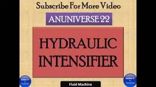 ANUNIVERSE 22 -HYDRAULIC INTENSIFIER - FM - NOTES