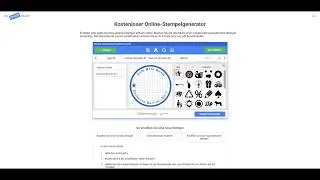 Stempel online selbst gestalten Kreisform mit Stempel Generator, Stempel selber machen