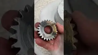 Vibratory / ceramic polishing on a gear. Super finishing 💎