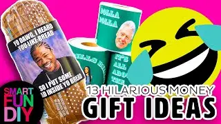 Gift Pranks! 😜 13 HILARIOUS ways to give 🎁 GIFT CARDS + cash gifts + money 💸 [Free Printables]🎄