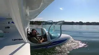 Water Runup, Step Taxi, Takeoff, and a Surprise Visitor