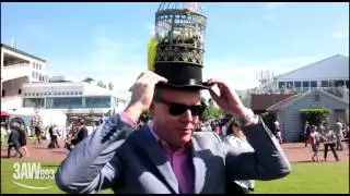 Pat Panetta at the Melbourne Cup with his 