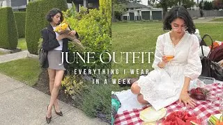 SUMMER OUTFITS: Everything I wear in a week ☀️🧺🍵 | Summer Styling | Chatty GRWM | Get to know me