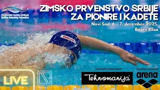 Zimsko prvenstvo Srbije za pionire i kadete / 3. deo / (Full event Livestream) [07.12.2025.]