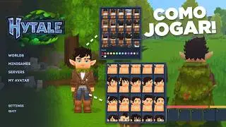 GUIA COMPLETO de COMO JOGAR HYTALE - CRIAR MUNDO e PERSONAGENS!