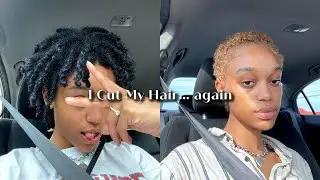 I Cut All My Hair Off And Bleached It... again | Cutting My Locs
