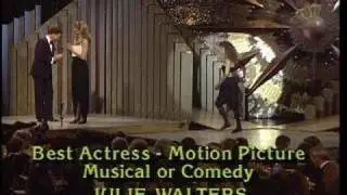 Julie Walters Wins Best Actress Motion Picture Musical or Comedy - Golden Globes 1984
