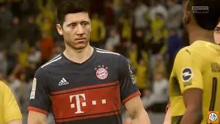 Fifa 18 | FC Bayern Munich Career Mode gameplay | German Super Cup | @ Borussia Dortmund | XB1