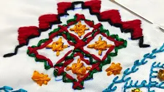 طرز جبة قبائلية باليد لعام   robe kabyle broderie 2023 motif berb&egrave;re