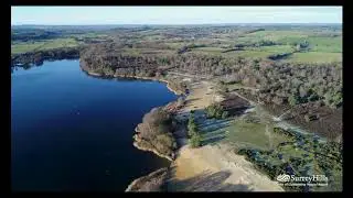 Frensham Great Pond from the air