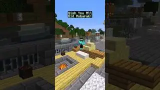 Celebrating Eid In Minecraft! #shorts #minecraft