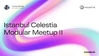 Modular Meetup Istanbul - 2 with our co-founder Yunus Gürlek I 30.03.2024