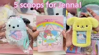 5 scoops order for Jenna! She likes pompompurin,pochacoo,twin star and anything pink!