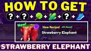 How To Make Strawberry Elephant in Craft a Brainrot | Strawberry Elephant Recipe | Roblox