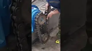 Installation process of reduction motor transmission chain