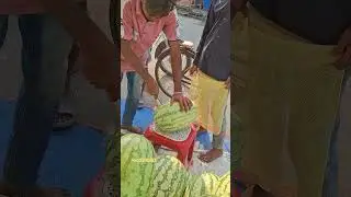 Satisfying Watermelon Cutting Skill #watermelon #satisfying #tormuj #viralvideo #shorts #reels