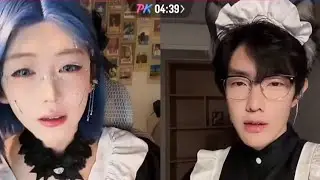 開心元元10月15日直播  懶吳女僕情侶裝？