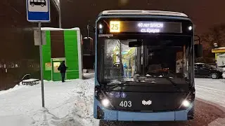 Екатеринбург Троллейбус №25 40 лет ВЛКСМ - Ул. Крауля