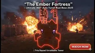 ⚡ &ldquo;The Ember Fortress&rdquo; &ndash; Ultimate 360&deg; Auto Turret Rust Base 2025 | Trio/Squad Unraidable Tower