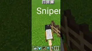 How to make sniper in minecraft #short