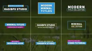 Minimal Titles After Effects Template