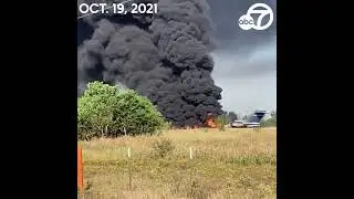 Plane Crash Burst Into Flames Near Houston TX 10.19.2021 Breaking News