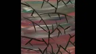 Avant-Garde Bright Tree Branch Paining | Paint Through