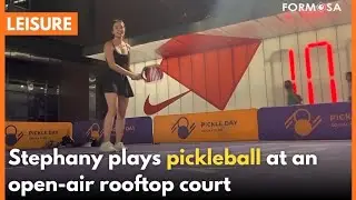 Rooftop pickleball pop-up court opens｜Taiwan News