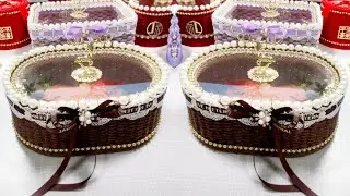 Most Beautiful New Year Gift Hand Woven Jute, Hemp Rope,PVC Board Making Jewelry Storage Basket DIY!