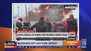 Biden calls Putin a 'butcher' after explosions rock Lviv
