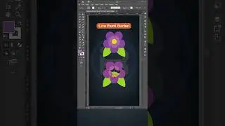 How to Use Live Paint Bucket in Illustrator |  Adobe Illustrator  #adobesoftware #paint