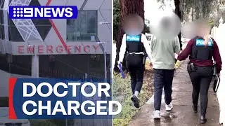 Junior doctor charged over phone found in hospital toilet | 9 News Australia