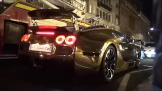 CHROME GOLD BUGATTI Veyron 0 60 MPH in Central London!!