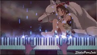 [Piano Visualizer] Princess Mononoke - Ashitaka and San by Joe Hisaishi