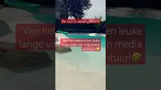 De rust is wedergekeerd hier in my backyard 🤩 #beachpool #pool #backyardpool