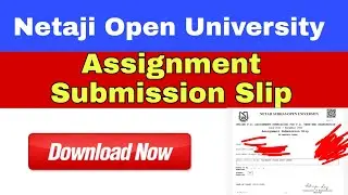 NSOU PG 2021 Assignment Submission Slip Download || Full process Step By Step || @amradigital7520