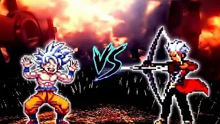 Son Goku DBS V7 OP (all form) VS Archer V3 OP in Jump Force Mugen